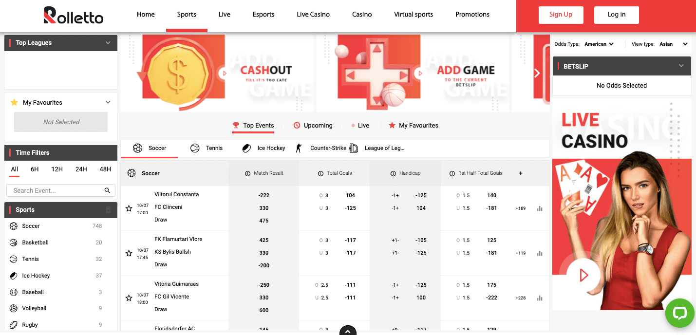 Exploring Rolletto Sportsbook 2