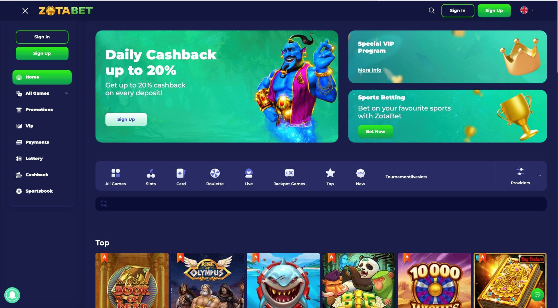 ZotaBet Casino No Deposit Bonus Offer 3